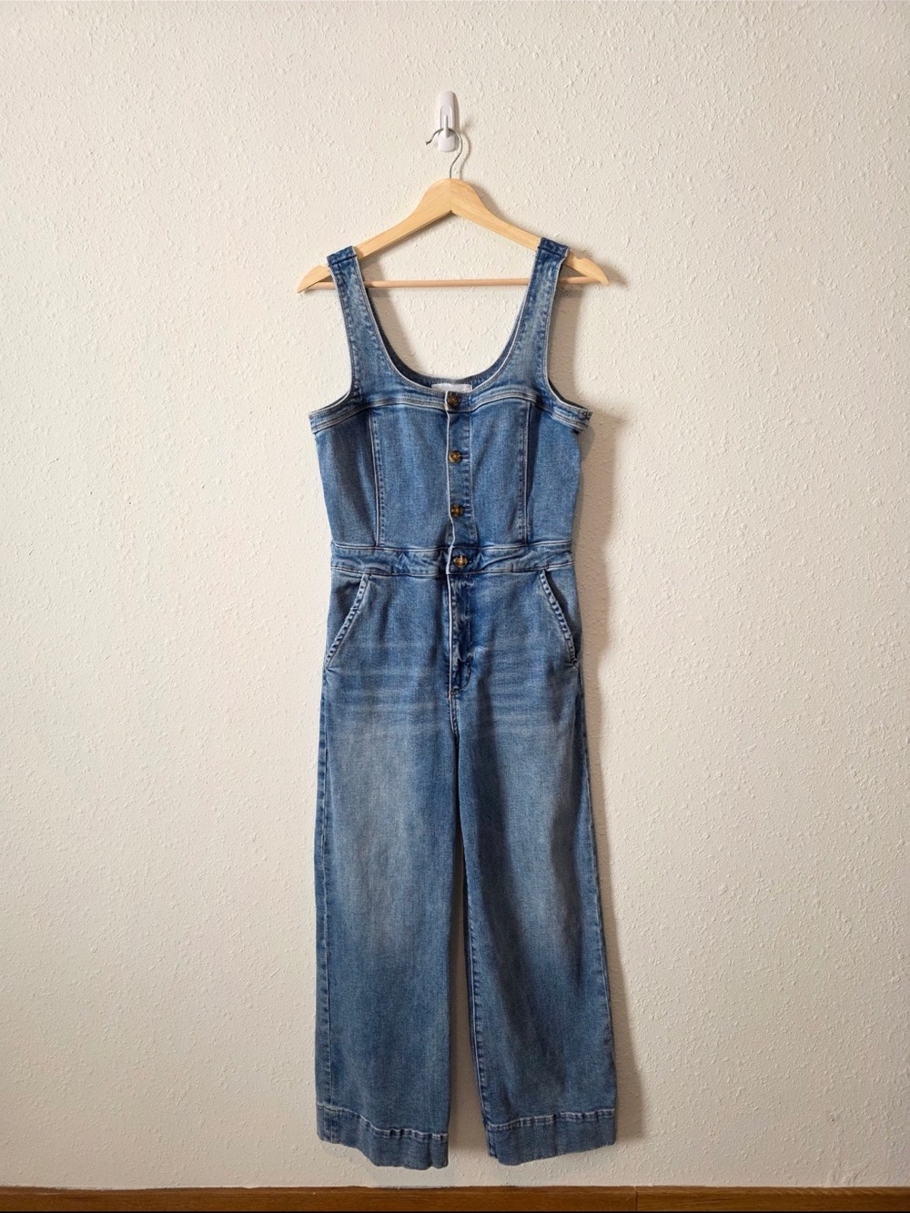 Dear John Light Blue Denim Overalls Jumpsuit